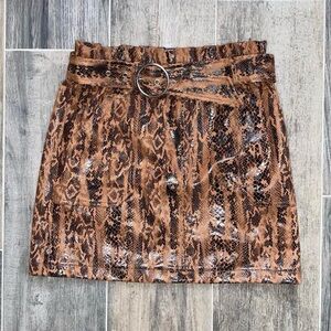 Haute Monde Snake Print Pencil Skirt